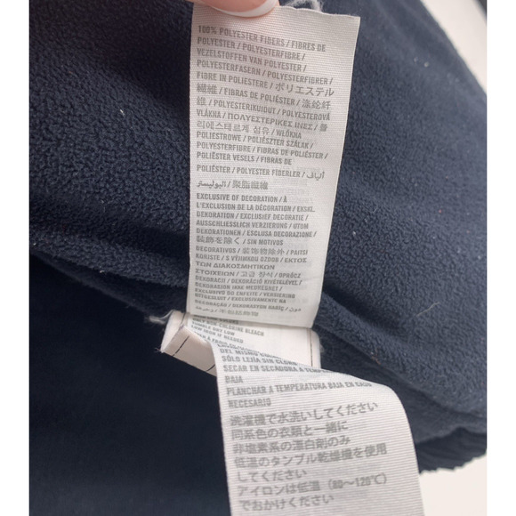 Y2K Abercrombie & Fitch Puffer Vest Large Navy Blue Full Zip Preppy AF Large - Picture 11 of 13